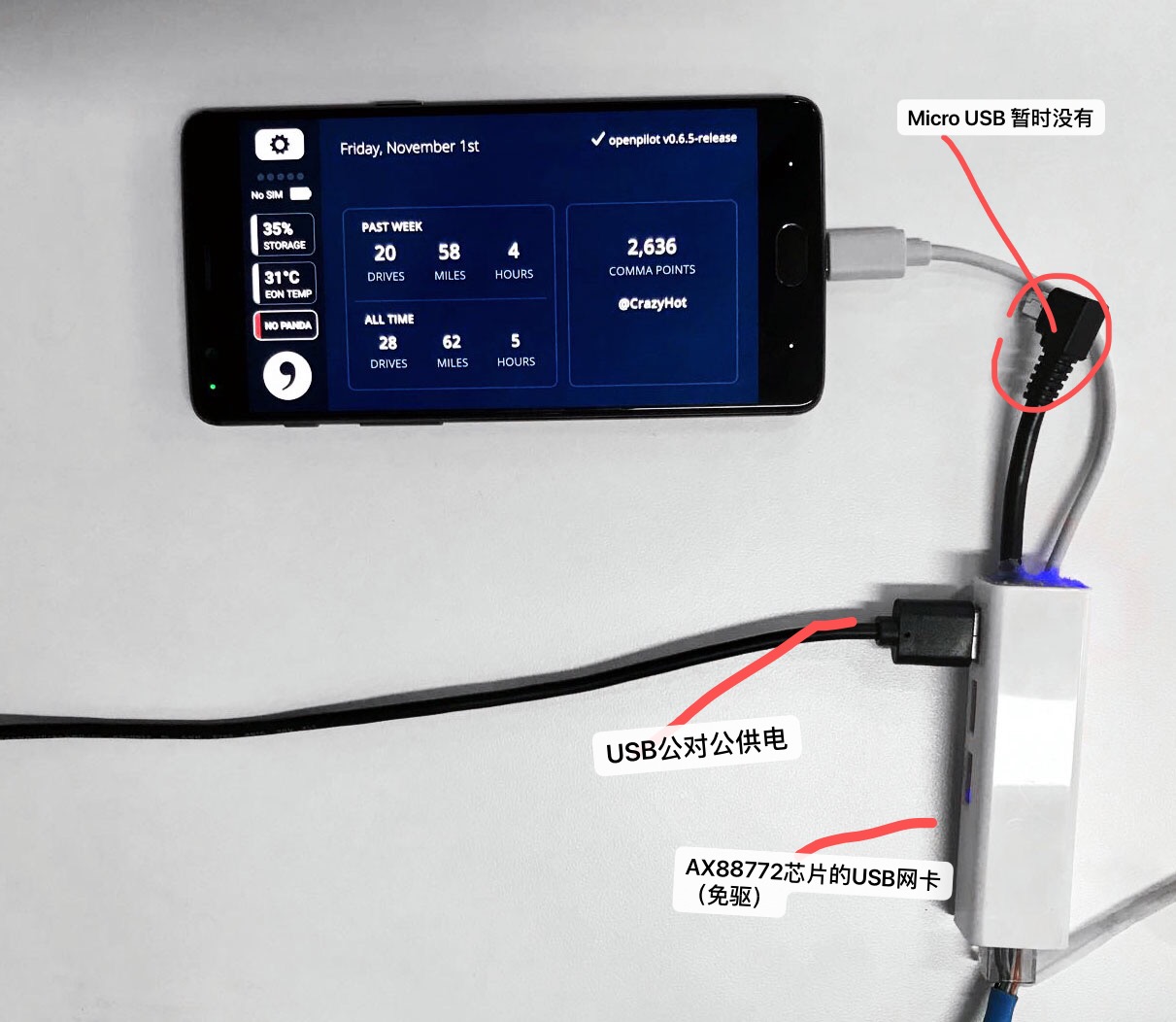 EON 连接 USB网卡
