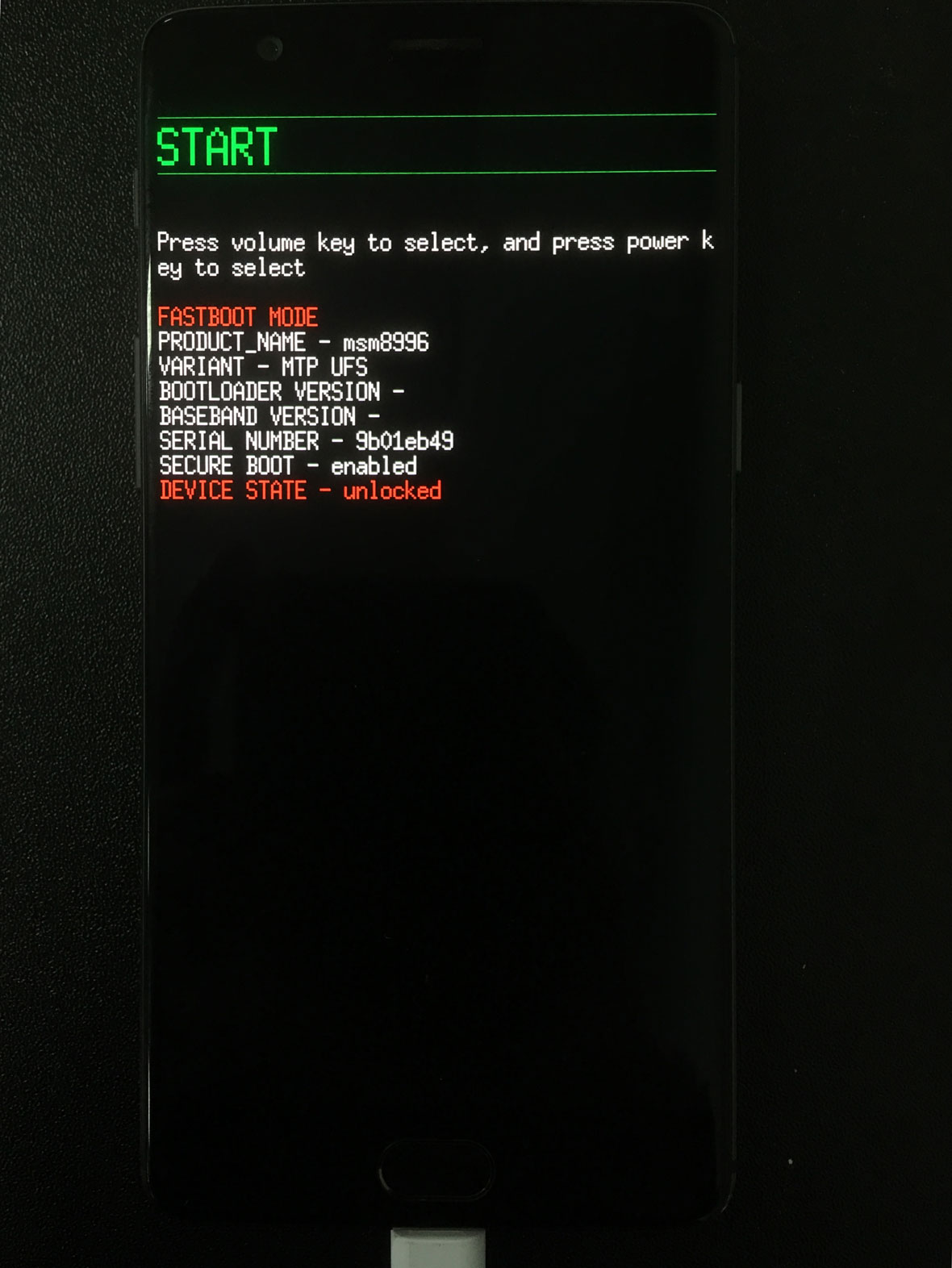 fastboot 模式解锁后